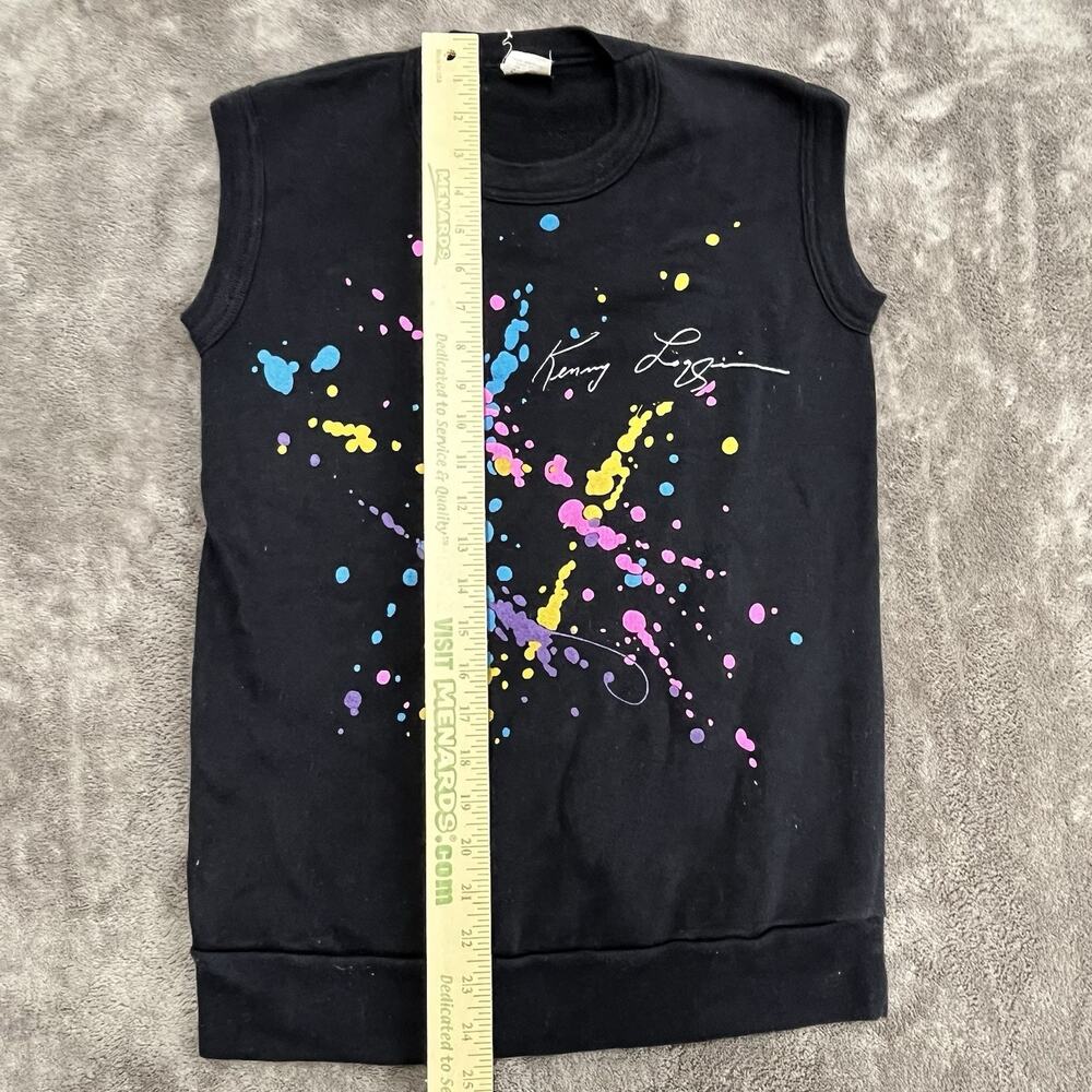 Vintage 1985 Kenny Loggins Vox Humana World Tour Sleeveless Sweatshirt Small - Picture 3 of 5